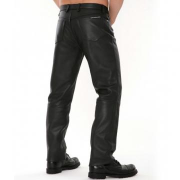 Classico Jeans Di Pelle Nera